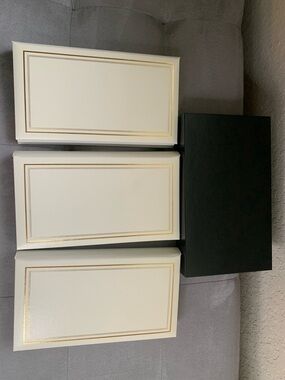 MUJI VTG Minimalist Polypropylene 3 Albums 30pg 120 slip in photos 5x5 and boxes
